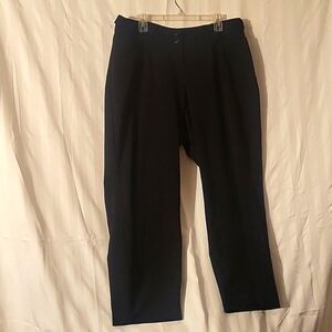 Lane Bryant Woman's Black Wide Leg w/Waist Buttons for Sizing, Size: 2P